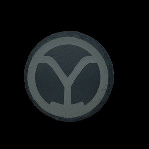Yellowstone Brand - Round Slate Coaster